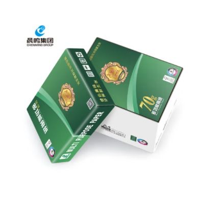 晨鳴chenming金銘洋A4打印紙復印紙70克木漿紙a4打印紙厚款多功能復印紙辦公室文件打印 金銘洋70克A4-5包